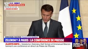 Emmanuel Macron affirme sa volonté "d'accompagner l'Ukraine vers la victoire"