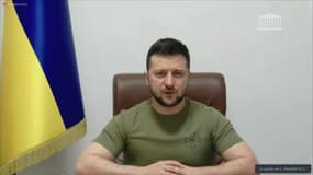 Volodymyr Zelensky devant le Parlement français. 