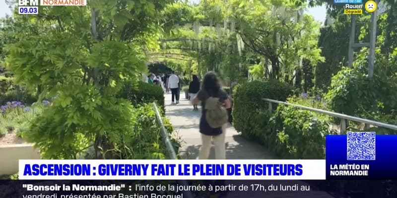 Ascension: le village de Giverny pris d’assaut par les visiteurs 