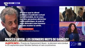 "Un climat politique et judiciaire détestable": les derniers mots de Nicolas Sarkozy à son procès