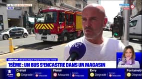 Paris: le témoignage du gérant de la boutique dans laquelle un bus s'est encastré