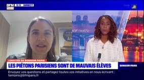 Paris: pour Cécile Lechère, chargée de la prévention routière pour MMA, le piéton est la "première victime des accidents mortels sur la route"