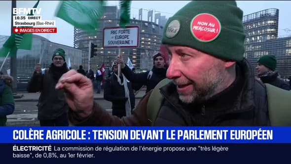 Colère agricole: la tension monte devant le Parlement européen
