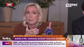 Marine Le Pen: Emmanuel Macron "joue avec les peurs" 