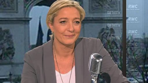 Marine Le Pen, présidente du FN, invitée de Bourdin Direct ce lundi
