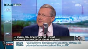 Benalla: "C'est une affaire trop sérieuse pour qu'on fasse n'importe quoi" explique Philippe Bas sur RMC