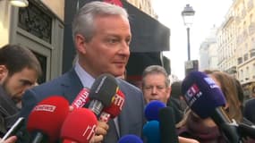 Le ministre de l'Economie et des Finances, Bruno Le Maire, lors d'un déplacement à Paris, le 3 janvier 2020.