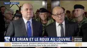 Attaque au Louvre: "Le militaire va bien. Sentinel est nécessaire", pour Le Drian