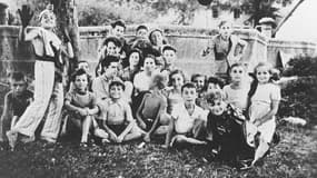 Photo des enfants de la Maison d'Izieu, peu avant leur déportation le 6 avril 1944.