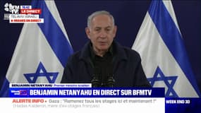 Ex-otages du Hamas: "Bénis soient ceux qui sortent de l'enfer et qui rentrent à la maison", affirme, Benjamin Netanyahu