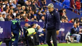 Quique Setién lors de Levante-Betis, le 24 avril 2019