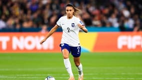 Maëlle Lakrar lors de France-Panama (6-3) en phase de poule de la Coupe du monde féminine, le 2 août 2023