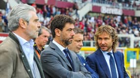 Pavel Nedved (à droite d'Andrea Agnelli sur la photo) est lui aussi dans le viseur des magistrats