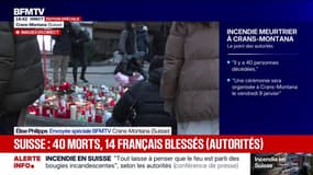 Incendie meurtrier en Suisse à Crans-Montana: beaucoup de personnes sont venues se recueillir sur le lieu du drame