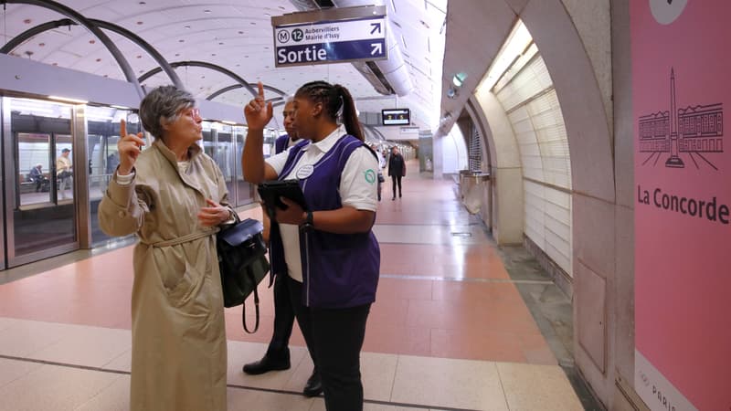 Station de métro à Paris pour les JO 2024