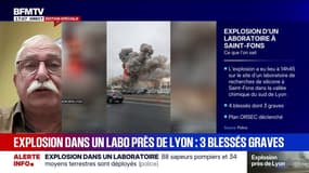 Saint-Fons: "4 blessés et un disparu" annonce le maire de la ville après l'explosion d'un site SEVESO