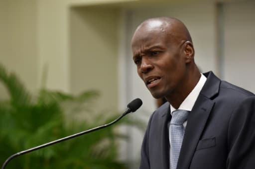 Le président haïtien Jovenel Moise, le 13 mars 2017 à Port-au-Prince Le président haïtien Jovenel Moise, le 13 mars 2017 à Port-au-Prince