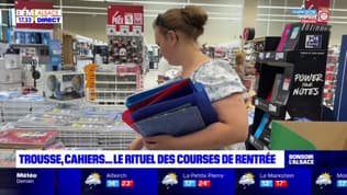Alsace: c'est l'heure des achats en vue de la rentrée scolaire dans les grandes surfaces