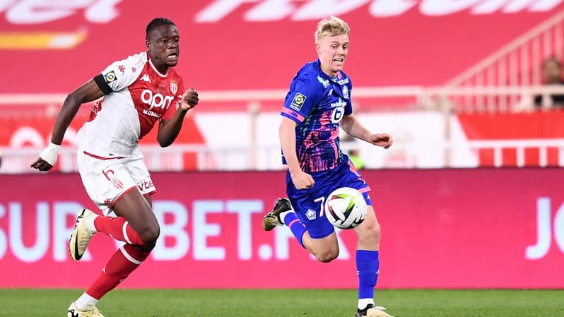 Ligue 1 - Monaco-Lille - Denis Zakaria et Hakon Arnar Haraldsson, le 24 avril 2024