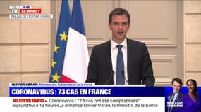 Coronavirus: "Tous les rassemblements de plus de 5000 personnes en milieu confiné seront annulés" en France, annonce Olivier Véran