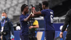 Eduardo Camavinga et Paul Pogba, le 8 octobre 2020