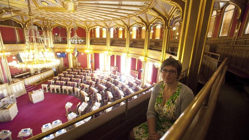 Laila Gustavsen, députée travailliste dont la fille Marte Oedegaarden a survécu à la tuerie du 22 juillet 2011 sur l'île d'Utoya, où Anders Behring Breivik avait tué 69 jeunes gens participant au camp d'été du mouvement de jeunesse du Parti travailliste.