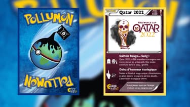 Des élus écologistes de Nice ont créé des cartes Pokémon pour dénoncer la Coupe du monde au Qatar. 