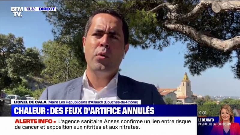 Sécheresse: Lionel De Cala, maire LR d'Allauch (Bouches-du-Rhône), annonce qu'il n'y aura pas de feu d'artifice pour le 14 juillet