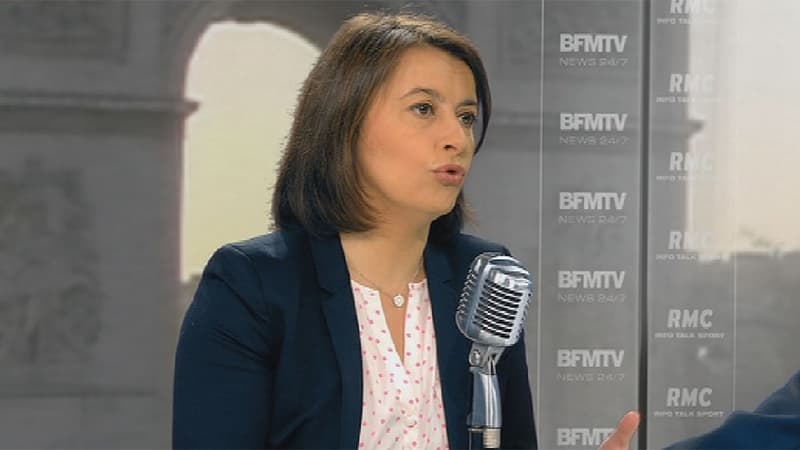 Cécile Duflot sur le plateau de BFMTV, le 1er avril 2015