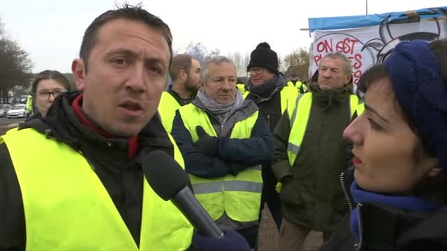 Filipe, gilet jaune à Saint-Etienne-du-Rouvray, a répondu directement à Emmanuel Macron après son discours, sur BFMTV.