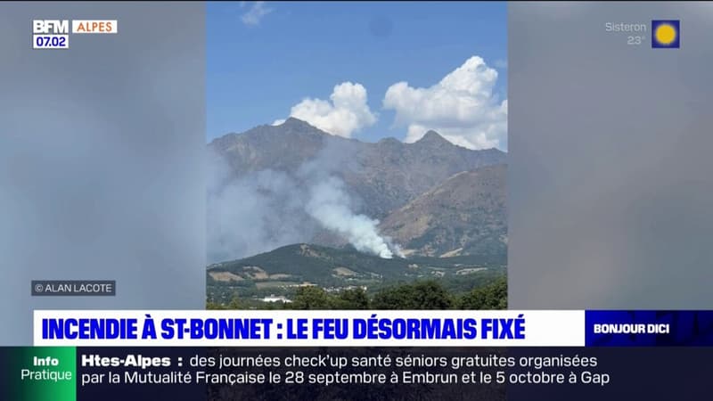 Incendie à Saint-Bonnet-en-Champsaur: le feu est désormais fixé