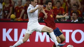 Laurent Koscileny face à l'Espagne lors de l'Euro 2012
