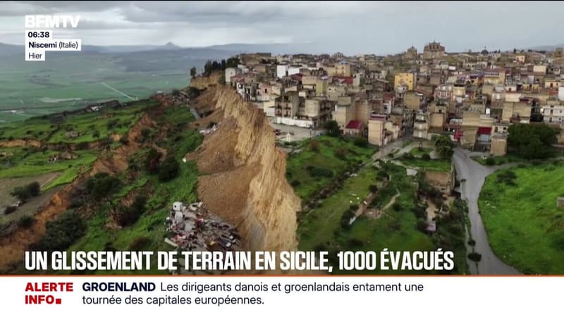 Plus de 1.000 personnes évacuées en Sicile après l'effondrement d'un tronçon de falaise de quatre kilomètres