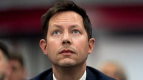 La tête de liste LR aux élections européennes, François-Xavier Bellamy, le 26 avril 2024 