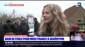 Miss France 2024: les fans d'Ève Gilles nombreux à Quaëdypre
