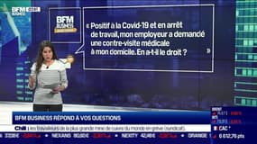 BFM Business avec vous : Mon employeur a-t-il le droit de demander une contre-visite médicale à mon domicile ? - 02/08