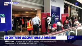 Un centre de vaccination à la Part-Dieu