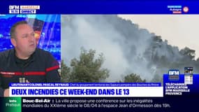 Bouches-du-Rhône: le lieutenant-Colonel Pascal Reynaud, chef du groupement territorial des sapeurs-pompiers, rappelle les consignes pour éviter les incendies