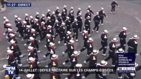 14 juillet: les sapeurs-pompiers applaudis sur les Champs-Élysées