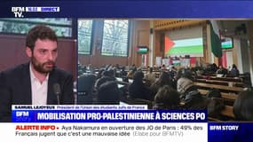 Mobilisation propalestinienne à Sciences Po: "Les étudiants juifs" de l'école "se sentent dans un climat de danger", assure Samuel Lejoyeux (président de l'Union des étudiants Juifs de France)