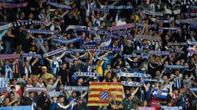 Le public de l'Espanyol Barcelone lors du match face à l'Atlético de Madrid (3-3).
