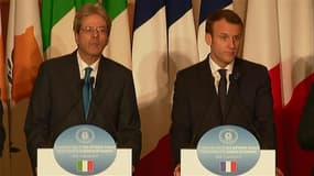 "On a besoin de renforcer les éléments de solidarité pour mieux protéger nos frontières", dit Macron à Rome 