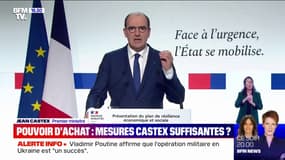 Jean Castex: "Le plan de résilience a pour première priorité de protéger les ménages et les entreprises face aux conséquences immédiates du choc"