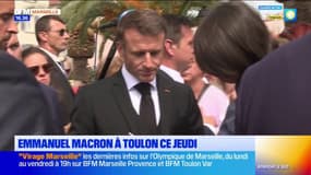 Emmanuel Macron en visite à Toulon ce jeudi