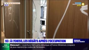 Aubervilliers: après l'occupation de l'EHESS, les dégâts sont importants