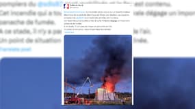 Un transformateur en feu à Vinon-sur-Verdon, la préfecture rassure sur l'important panache de fumée