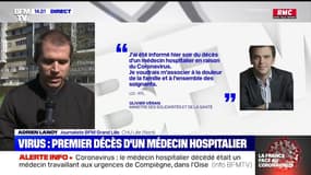 Virus: premier décès d'un médecin hospitalier, âgé de 68 ans