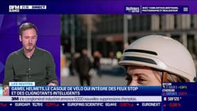 Gamel Helmets, le casque de vélo qui intègre des feux stop et des clignotants intelligents - 25/04