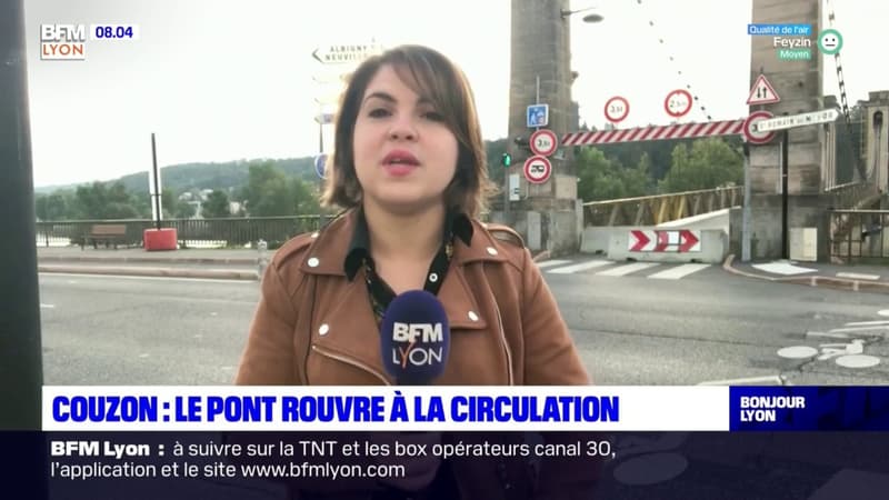 Métropole de Lyon: après quatre mois de fermeture, le pont de Couzon rouvre ce mercredi