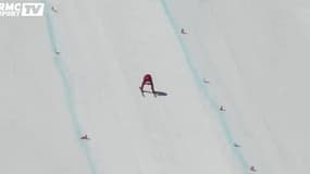 Ski de vitesse : images du record du monde à 254,958 km/h par Ivan Origone à Vars